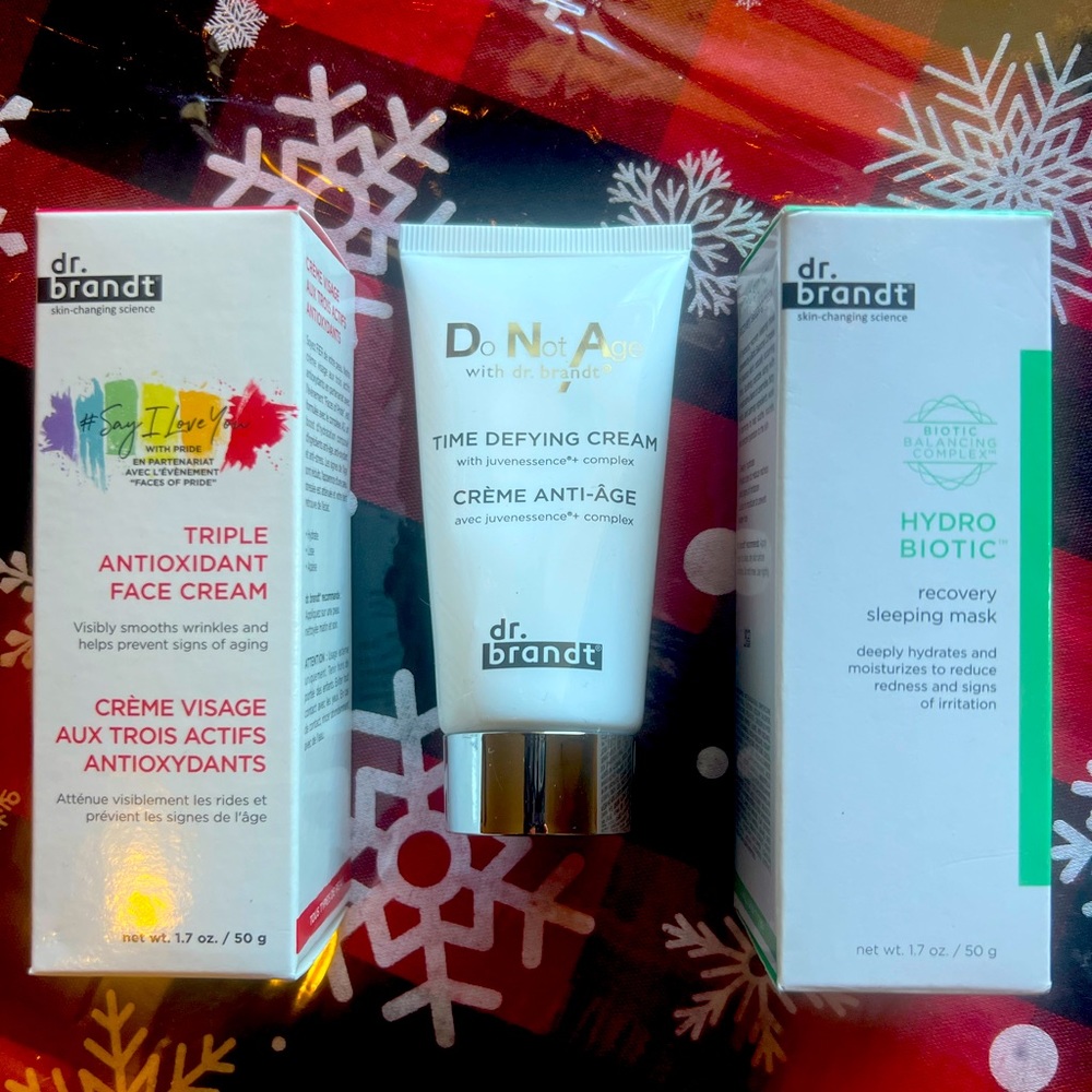 Dr. Brandt skincare bundle. Brand new in original packaging.